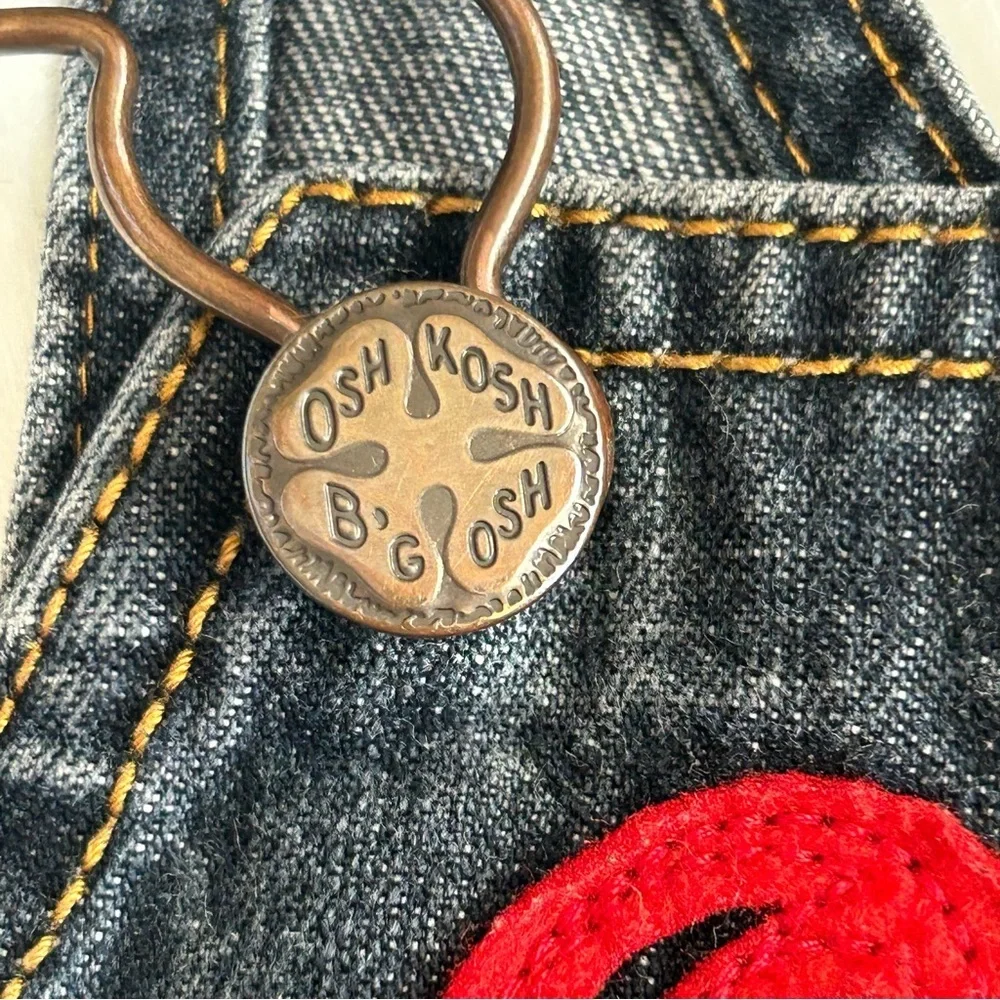 OshKosh B'Gosh Engineers Crew Denim Overalls w/ Carpenter Pockets 18 Months